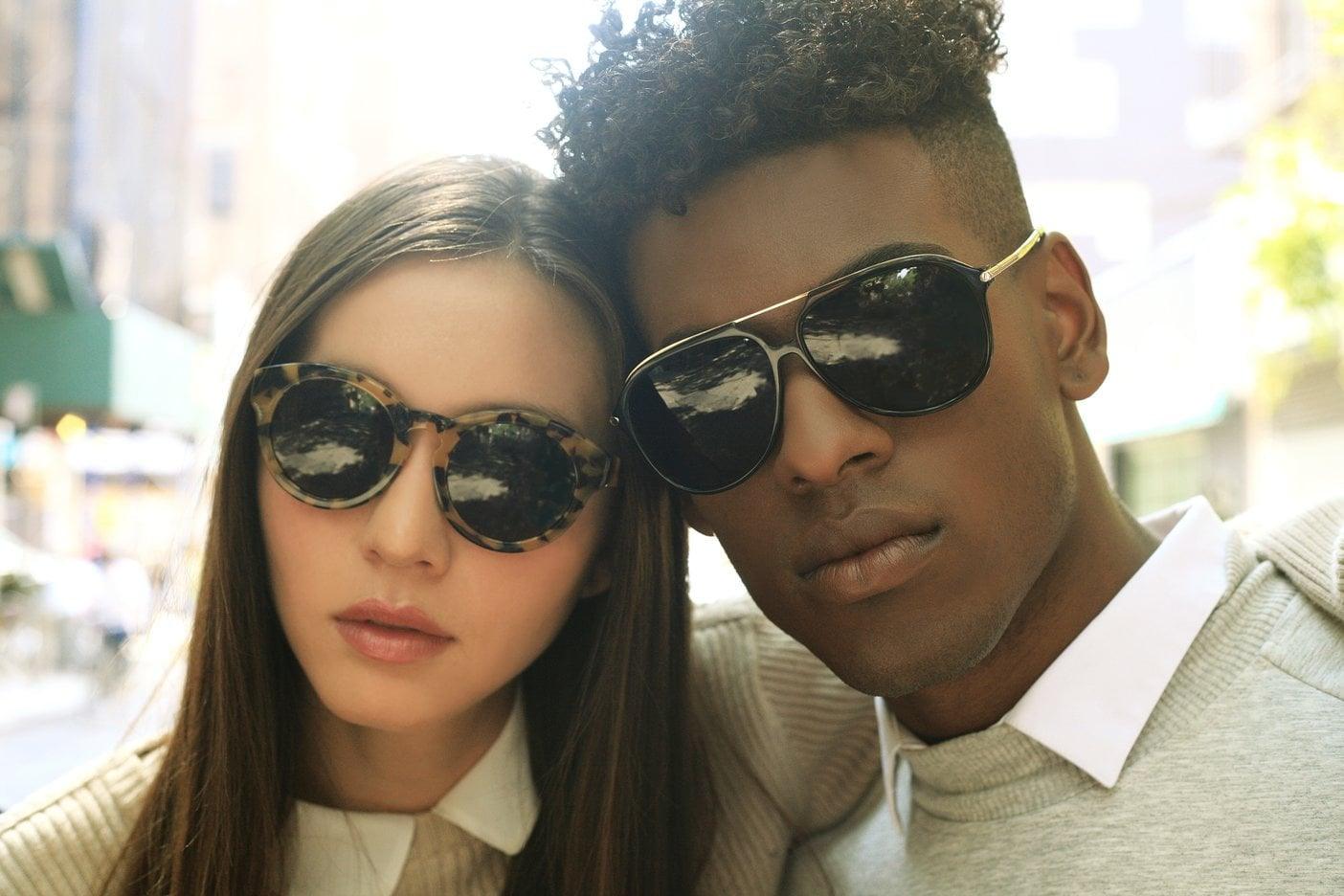 Thick Frame Sunglasses for Women Square Men's Big Sun Glasses with