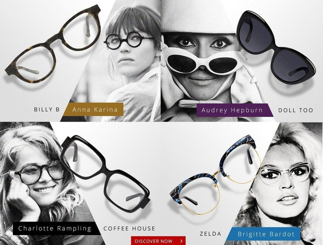 Iconic Hollywood Movie Stars in Glasses – Vint & York