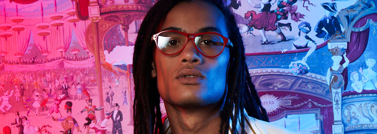 Red Glasses and Sunglasses from  Vint & York