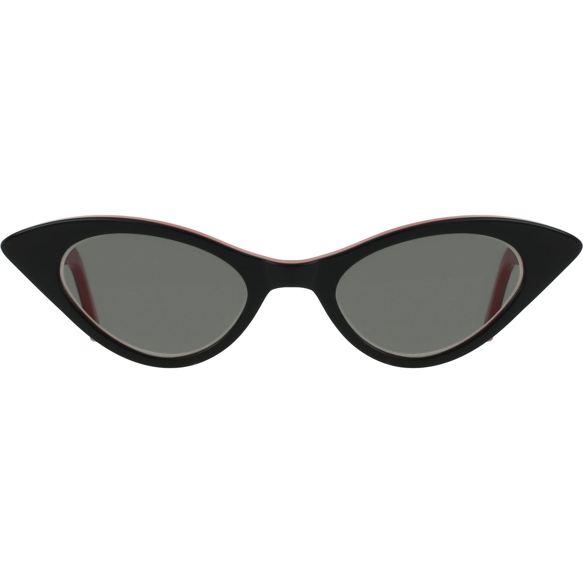 Black with Lipstick Red-look