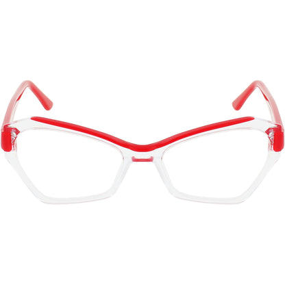 Clear with Red