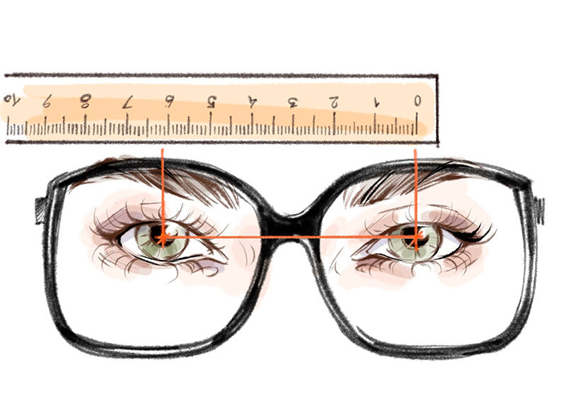 PD Ruler for Glasses, MM Ruler to Measure PD Custom with Company Logo