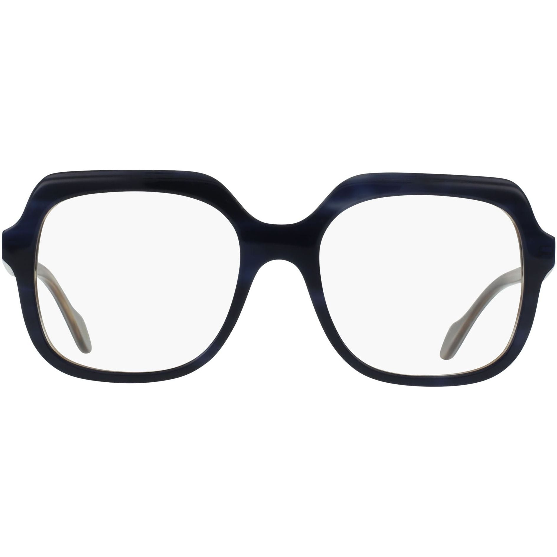 Prince Rectangular Frame in Steel Illusion Eyeglasses High End Designer Prescription Glasses Blue Light - Vint & York