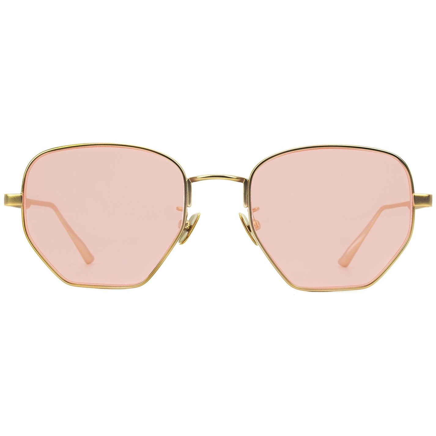 Matte Gold With See Through Lenses-look