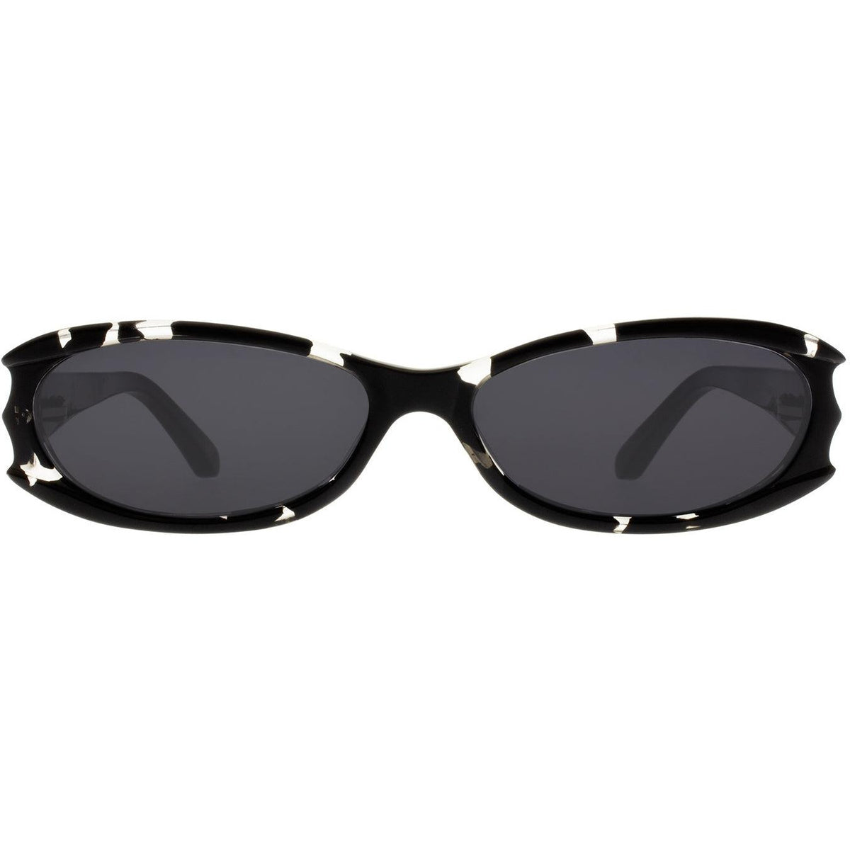 Black Frames Vintage Style Sunglasses 100% UV NEW 1920\'s Style Retro Sunnies Deadstock Redondo Slim Vintage Black Sunglasses main image 3