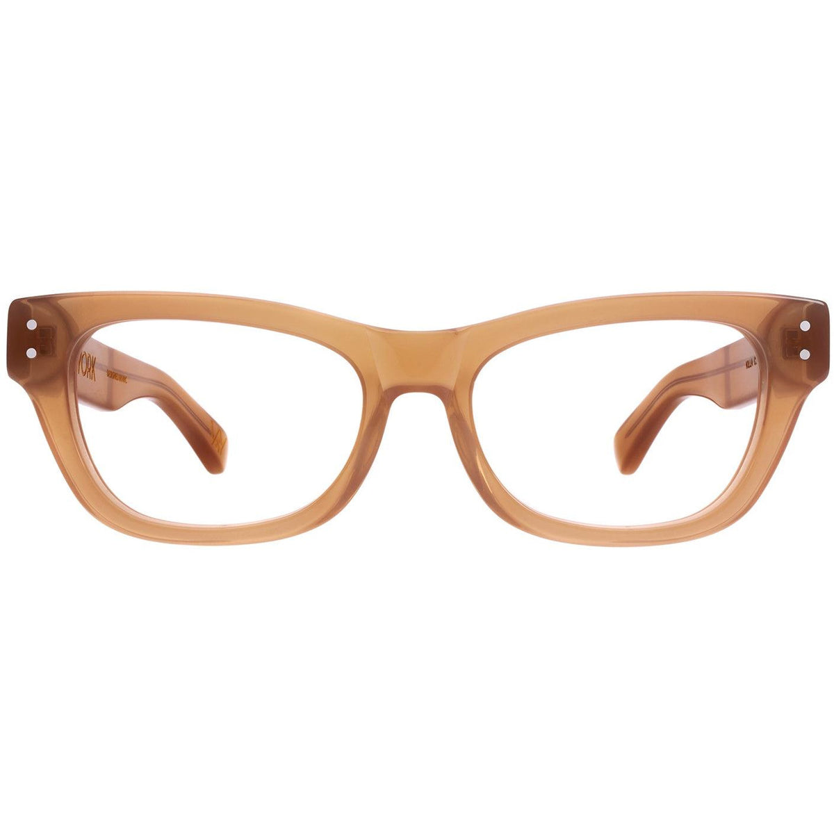 Vint & York Nude Beige Killa Cat eye Rectangular Glasses. Killa Eyeglasses | Vint and York main image 4