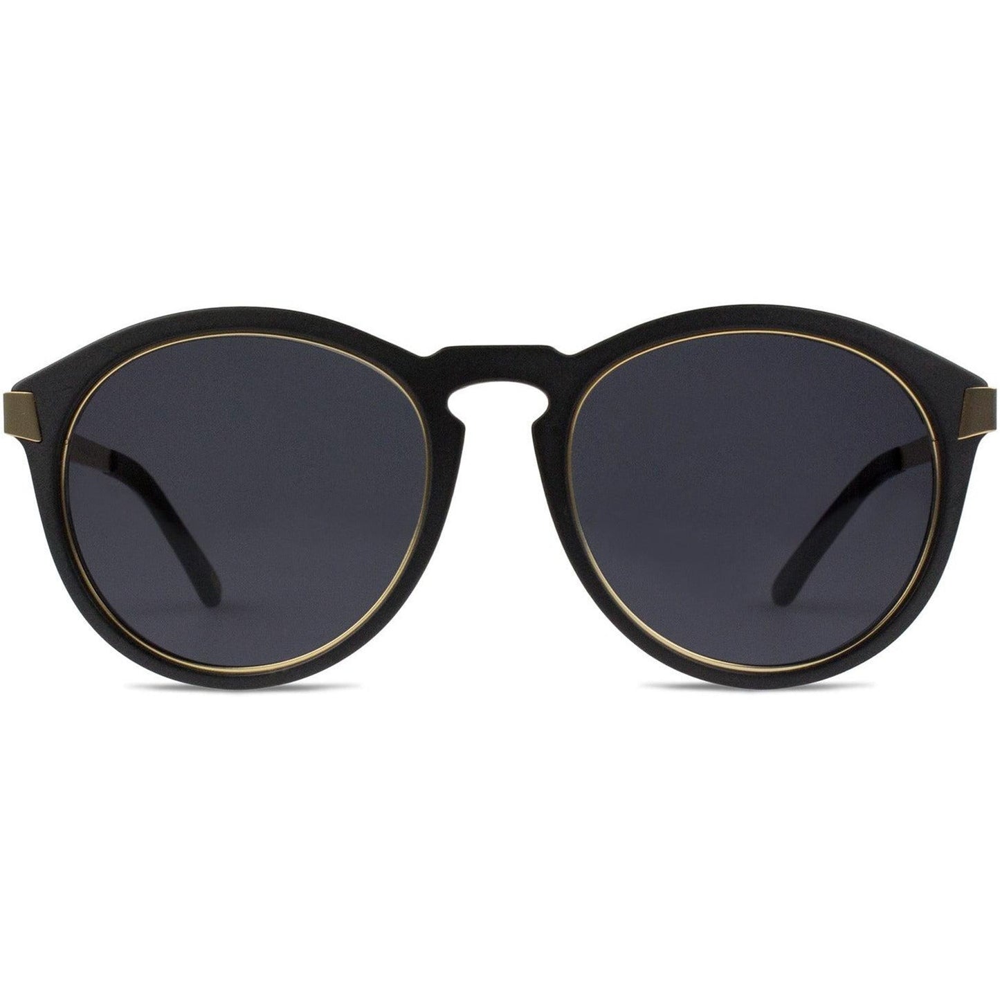 Matte Carbon Black with Gold Lining-look