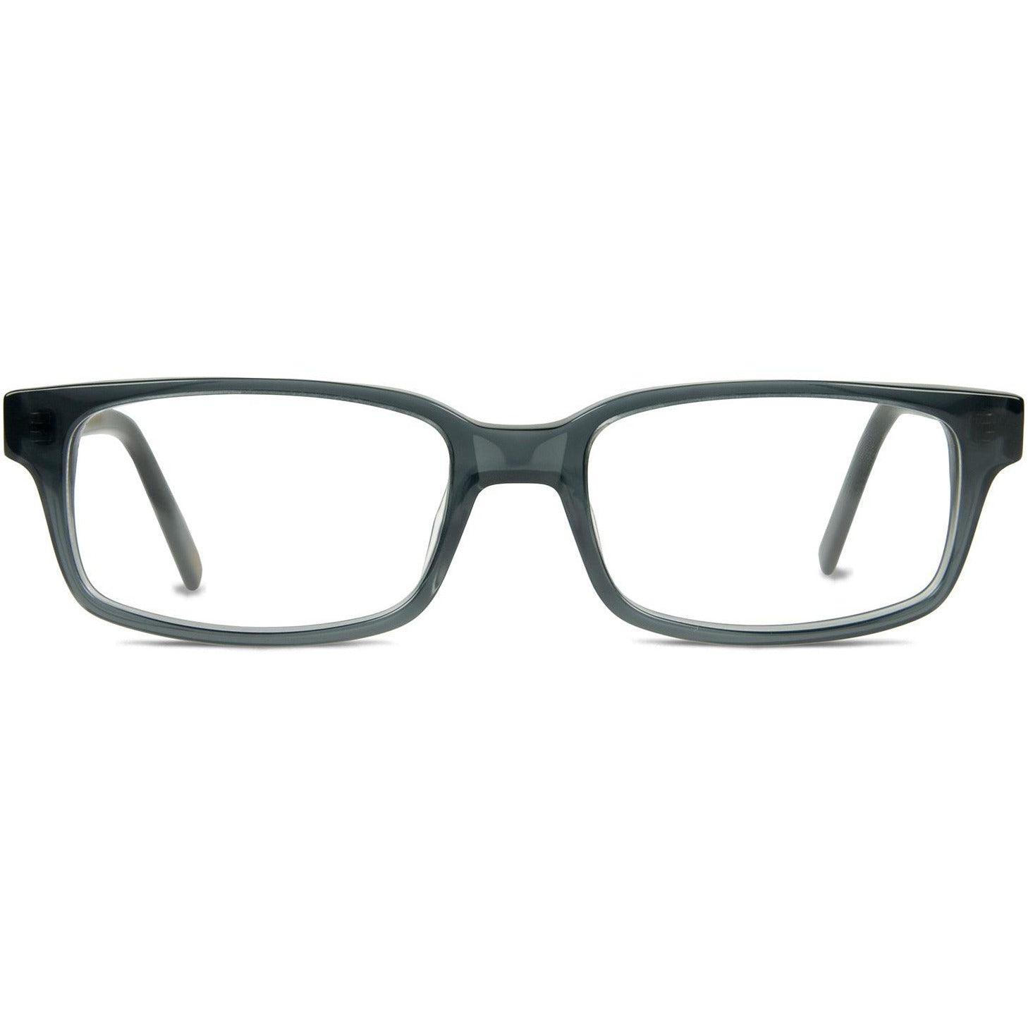Prince Rectangular Frame in Steel Illusion Eyeglasses High End Designer Prescription Glasses Blue Light - Vint & York